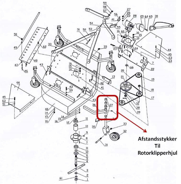 ROTORKLIPPER - AFSTANDSSTYKKER TIL HJUL