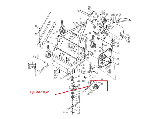 ROTORKLIPPER - HJUL MED LEJER